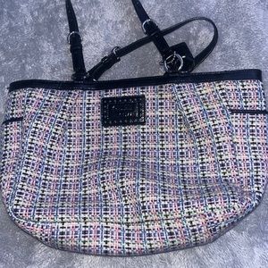 Clash tweed tote bag